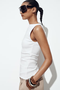 ASYMMETRIC DRAPED T-SHIRT - Zara фото 42