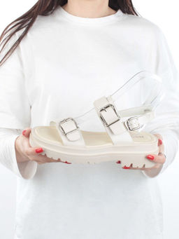 08-PEAG64-1 BEIGE Босоножки женские (натуральная кожа)