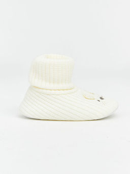 Hayvan Nak??l? K?z Bebek ?orapl? Ev Ayakkab?s?