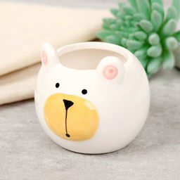 Кашпо 8х8х6,5 см Животные / WN32 /уп 6/96/ цветное - Галеонтрейд фото 3