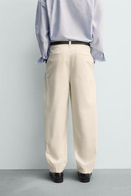 PANTAL?N BALLOON FIT PLIEGUES / Crudo - Zara фото 3