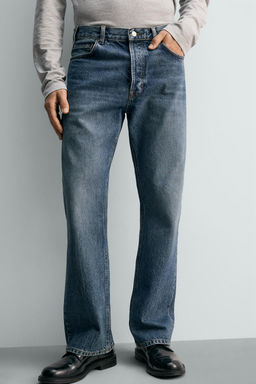 JEANS STRAIGHT BOOTCUT FIT LIMITED EDITION / Azul / Verde - Zara фото 6