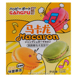 Печенье макарон с кремовым вкусом Ганг-фу/Gang-fu, Китай, 132 г Акция