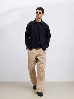 Regular Fit ?izgili Erkek G?mlek