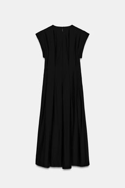 VESTIDO POPEL?N PLIEGUES ZW COLLECTION / Negro - Zara фото 15