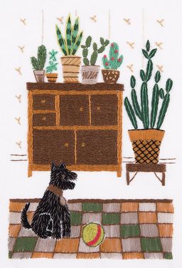 Набор для вышивания PANNA Живая картина JK-2108 Живой уголок. Щенок 10 х 15 см