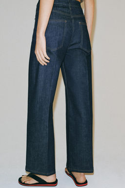JEANS ZW COLLECTION WIDE LEG TIRO ALTO / Azul - Zara фото 3