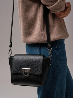 Сумка кожаная Azaro 3520 черный бизон