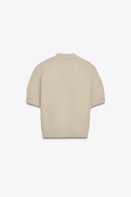 STAR BUTTON TEXTURED KNIT CARDIGAN - Zara фото 6