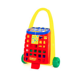 Забавная тележка + конструктор Combi Blocks (34 элемента)