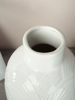 Ваза 30 см белая / WRF-191 /уп 4/в индивидуальной упаковке - ГалеонТрейд фото 3