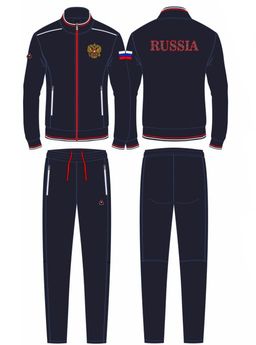 Спортивный костюм мужской RUSSIA 15M-RR-1374 RED-N-ROCKS
