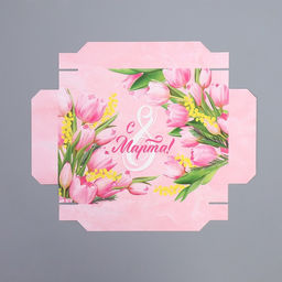 Коробка подарочная складная, упаковка, 8 марта, 21?15?7 см