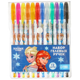 Набор гелевых ручек с блёстками, 12 цветов, Холодное сердце - Disney фото 3