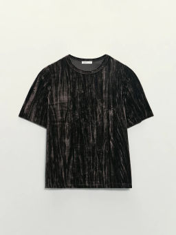 Футболка с коротким рукавом из бархата / Zarina