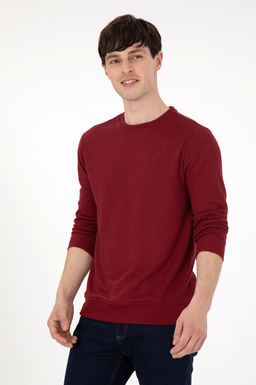 Мужской бордово-красный свитшот Неожиданная скидка в корзине