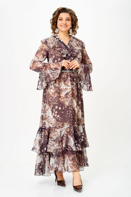 Платье Anastasia Mak 1280 Бежево-коричневый фото 8