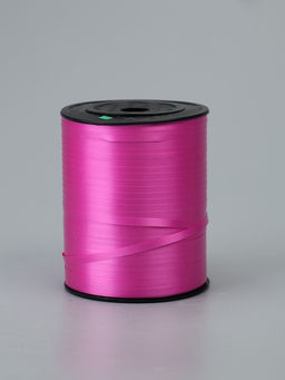 Лента для декора, подарков и шаров, ярко-розовый, 0.5 см × 500 м