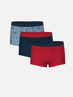 Bask?l? Erkek ?ocuk Boxer 3l?