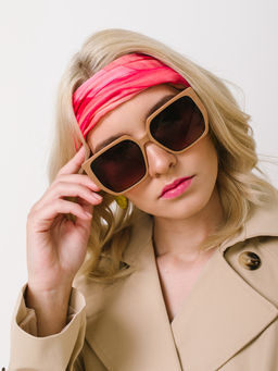 Большой, мягкий, тонкий и очень нежный двусторонний палантин с рисунком в стиле арт-деко - Tantino фото 8