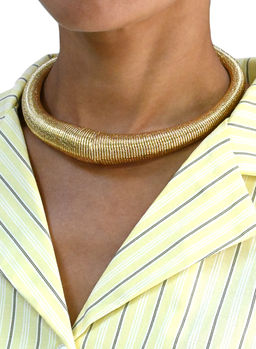 Колье-чокер металлический цвет золотистый, 40см