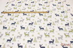 Рогожка Гренландия, цв.серый/оливковый, СОРТ2, ш.1.5м, хл-100%, 180гр/м.кв - Купава фото 3