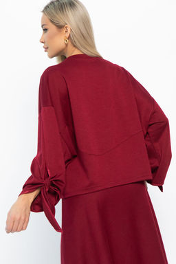 Джемпер с завязками Твист (бордовый) Б14867-10М