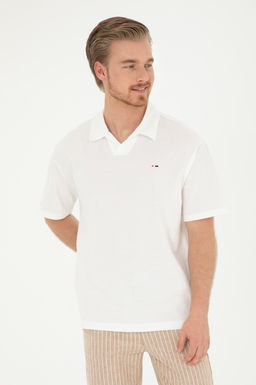 Мужская футболка цвета экрю Неожиданная скидка в корзине