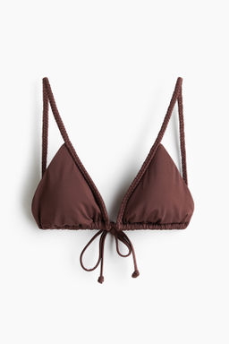 Top de bikini triangular con relleno