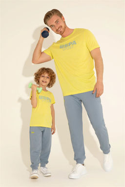 U. S. Polo Assn / Футболка с круглым вырезом фисташкового цвета для мальчиков