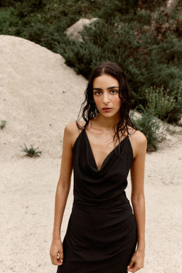 CAMISOLE DRESS WITH TRIMS - Zara фото 15