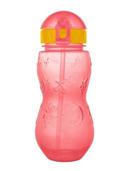 Бутылка "Fruit" с трубочкой, pink (400 ml)
