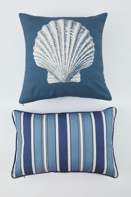 2li Marine Deniz Kabugu 45x45cm & Cizgili 30x50cm K?rlent K?l?f? TPHSS25KKK00013