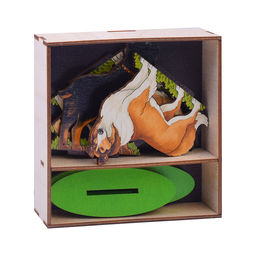 Игровой набор в коробке "Собаки служебные" (дерево)