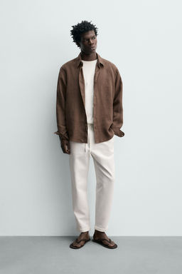 PANTAL?N CINTURA JOGGER EASY CARE / Blanco roto