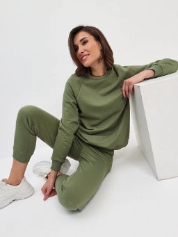 Брюки женские трикотажные KATHARINA KROSS KK-TRK-003K-оливковый  фото 7