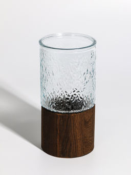 Ваза «Лесли», размытость, 20×10 см, стекло, прозрачная