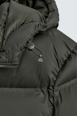 WATER-REPELLENT HOODED PUFFER JACKET - Zara фото 10