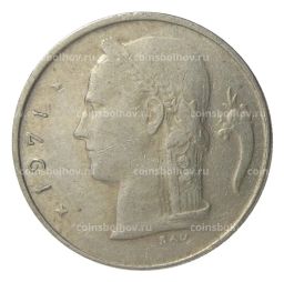 Монета 1 франк 1971 года Бельгия  Надпись на фламандском (BELGIE)