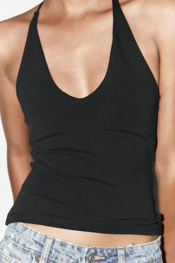 HALTER TOP WITH STRAP DETAIL - Zara фото 9