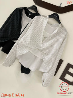 Рубашка женская с топиком