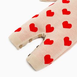 Комбинезон вязаный Крошка Я Сердечки, рост 68-74 см  фото 10