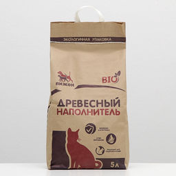 Наполнитель древесный «Пижон», Bio, 5 л