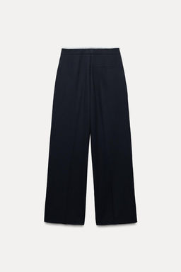 WIDE-LEG TROUSERS WITH DOUBLE WAISTBAND - Zara фото 12