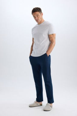 Regular Fit Beli Bagc?kl? Duz Paca Cepli Pijama Alt?