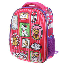 Рюкзак кошки и собачки розовый вес 704г. 30х20х40