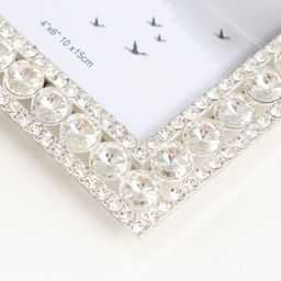 Фоторамка для фото 10×15 см «Круглые стразы», 14×19 см