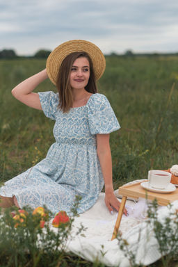 Платье Мигуэль (голубой) - Nadi bordo фото 3