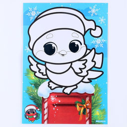 Сияющая фреска на новый год «Снегирь»‎, 21 х 29,7 см, набор для творчества