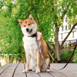 Поводок Невозможно слиться с улицей, 2.5 см, 2 м - Пушистое счастье фото 2